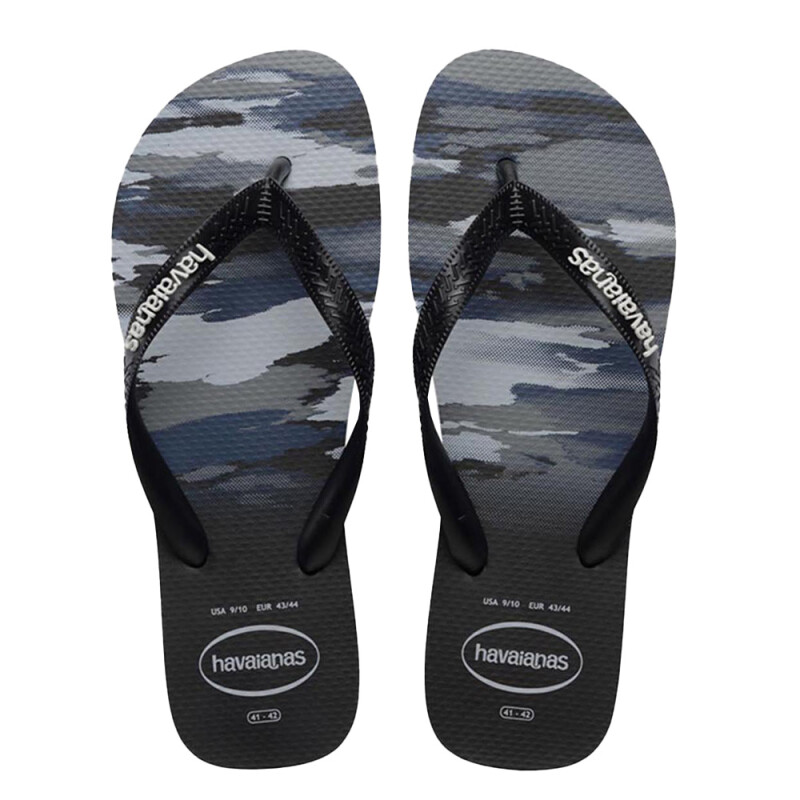 Sandalias Havaianas Top Camu Hombre Negro/negro/blanco