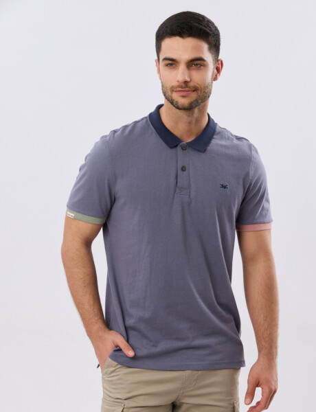 REMERA POLO LISA JERSEY Indigo