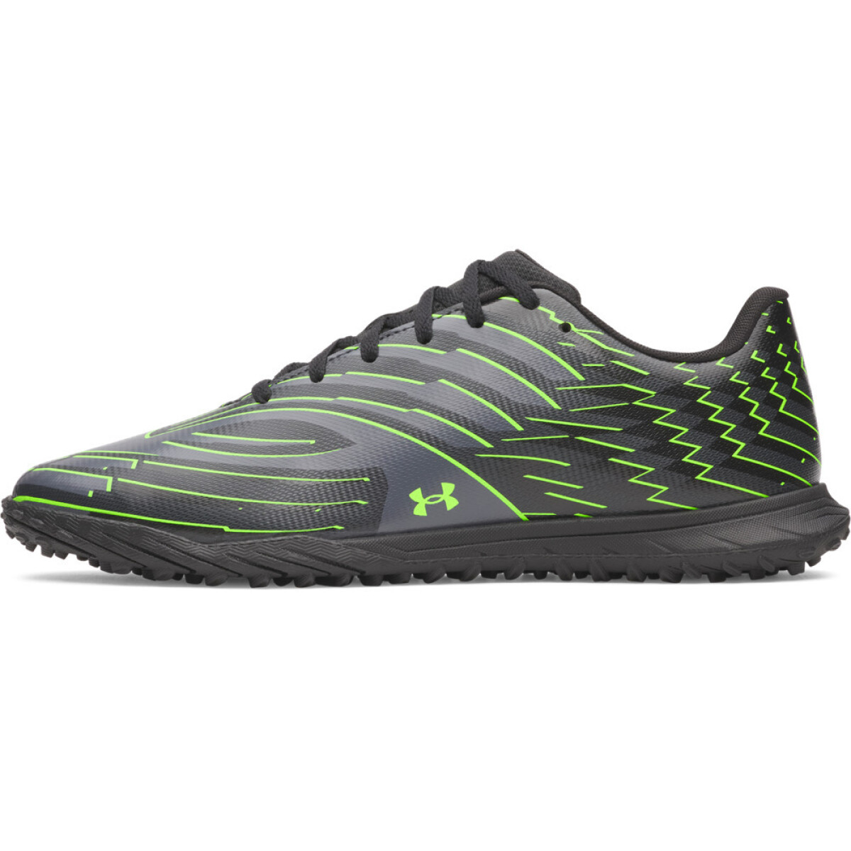 UA U Shadow Club 4 Turf-WHT - BLK-001 