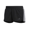 Short Adidas PACER 3S de Mujer - DU3502 Negro-blanco