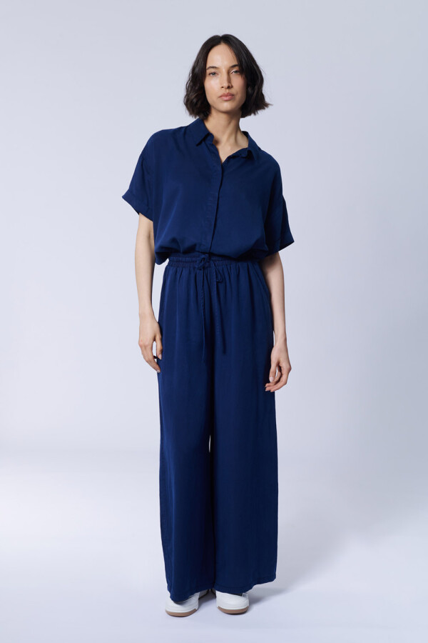 Pantalón Lyocel Azul