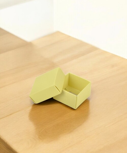 Caja Cuadrada 4x4x2,5 cm AMARILLO PASTEL