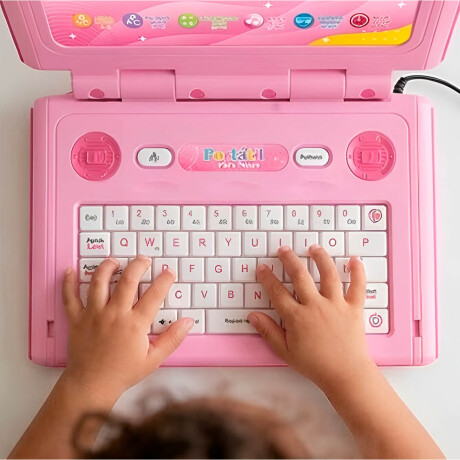 Computadora Laptop Infantil Educativa En Español Rosa