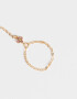 Pulseras Flexibles Pulsera Flexible Con Anillo Unido - Dorado