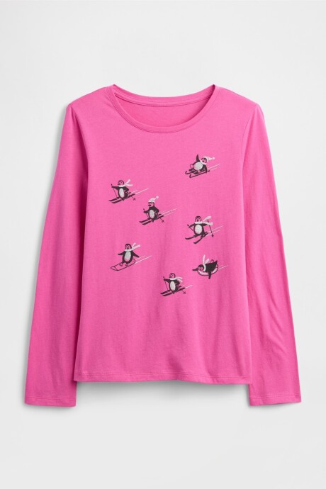 Remera Gráfico Niña Standout Pink