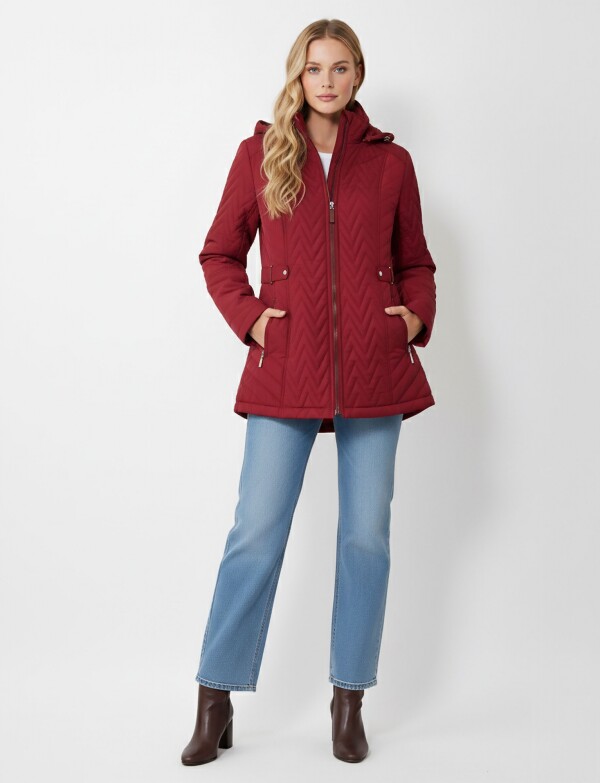 Campera Capitoneada ROJO