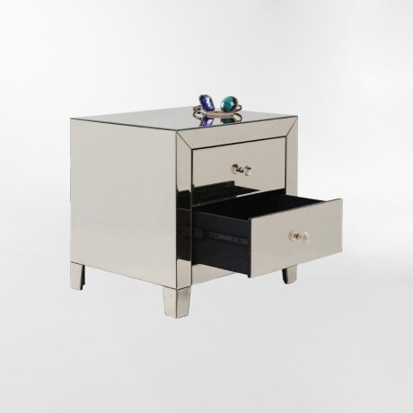 MESA DE NOCHE LUXURY PEARL Plateado - Small