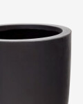 Macetero Aiguablava de cemento negro Ø 39 cm Macetero Aiguablava de cemento negro Ø 39 cm