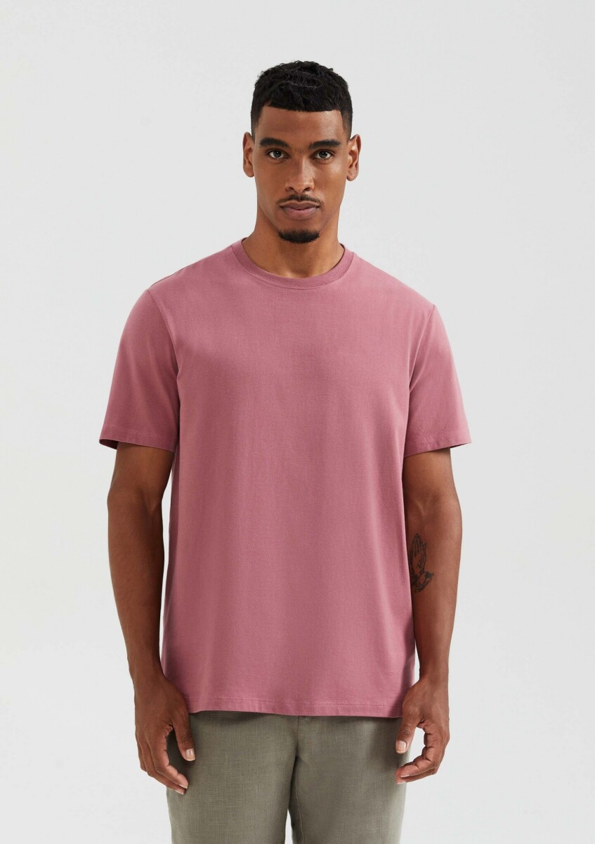 CAMISETA BÁSICA MANGA CORTA - ROSA 