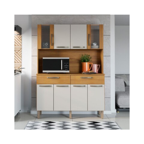 Kit Cocina 1230 8 Puertas 2 Cajones Lisboa Fiorello Freijo Off White Kit Cocina 1230 8 Puertas 2 Cajones Lisboa Fiorello Freijo Off White