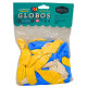 Globos Fessta x50 Celeste, Amarillo y Blanco Globos Fessta x50 Celeste, Amarillo y Blanco