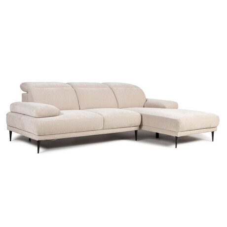 Rinconera Allegra- Tela Microfibra - Chaise Derecho 6686-4 Beige