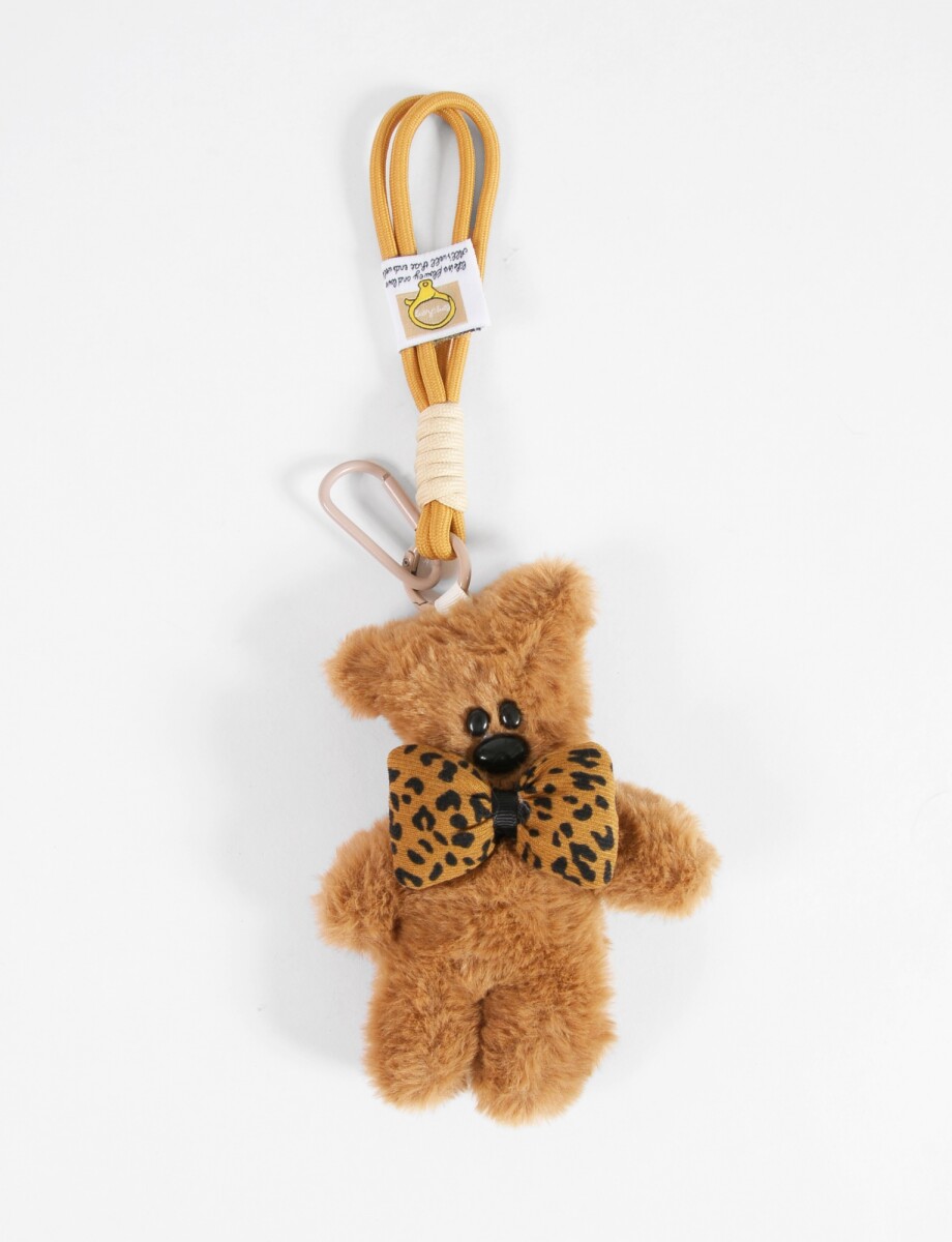 Llavero oso teddy - beige 