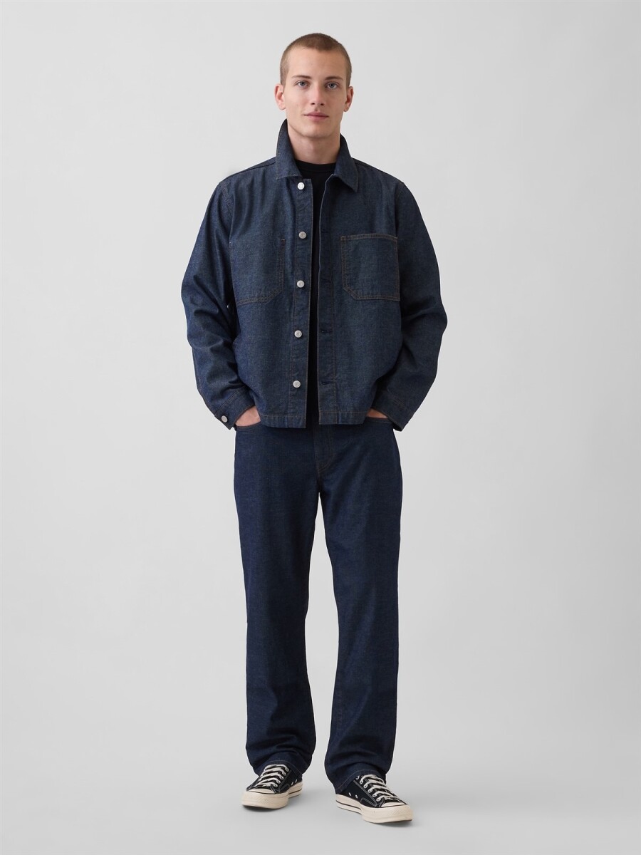 Jean Relaxed Straight Hombre - Dark Chambray 