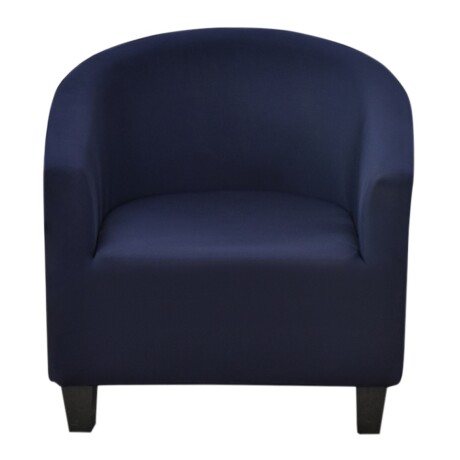Funda Para Sofá 1 Cuerpo Cubre Sillón Lavable Azul Oscuro
