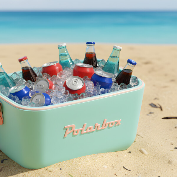 Conservadora Hielera Vintage 20L Litros Latas Hielo Polarbox Color Verde