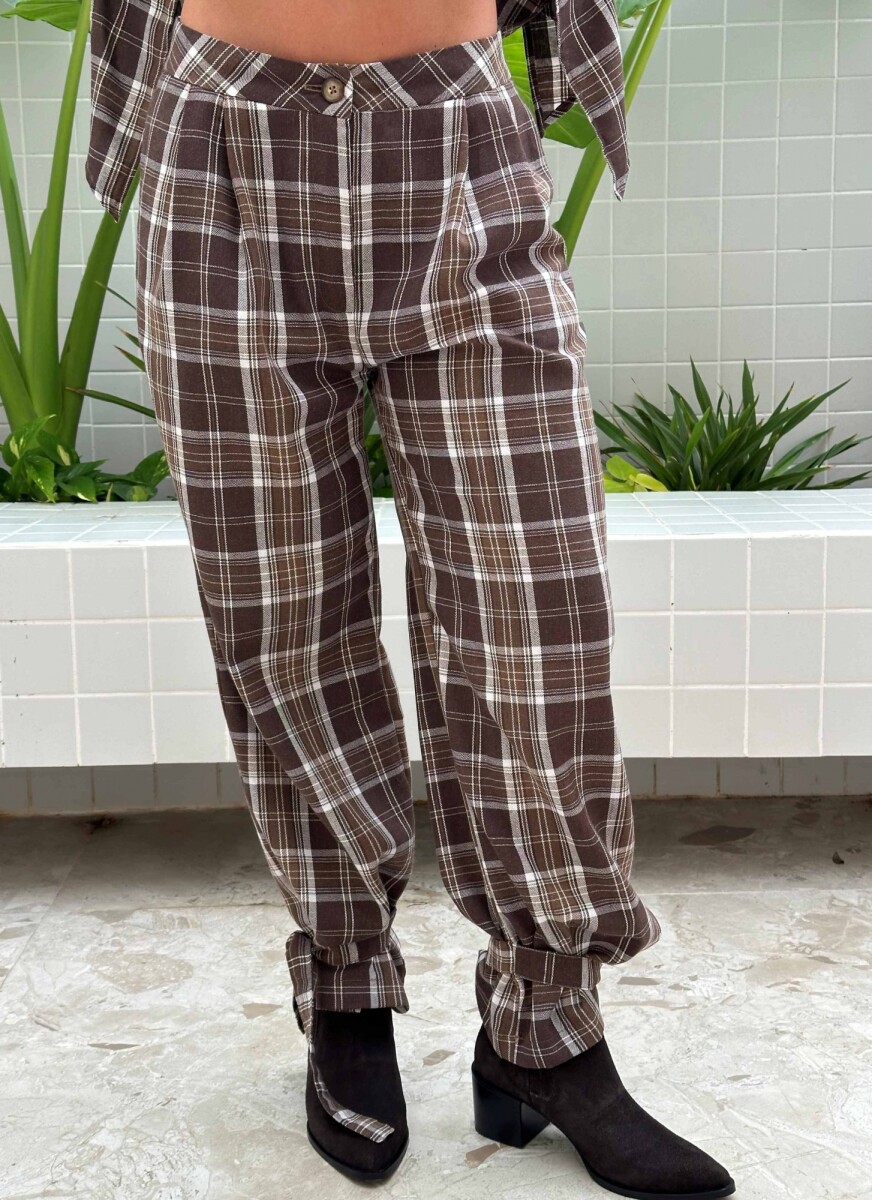Pantalon Ter - Marron/Crudo 