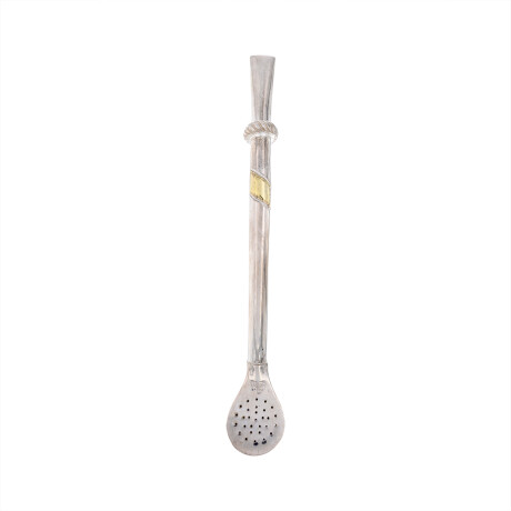 BOMBILLA de plata y oro 18 kte BOMBILLA de plata y oro 18 kte