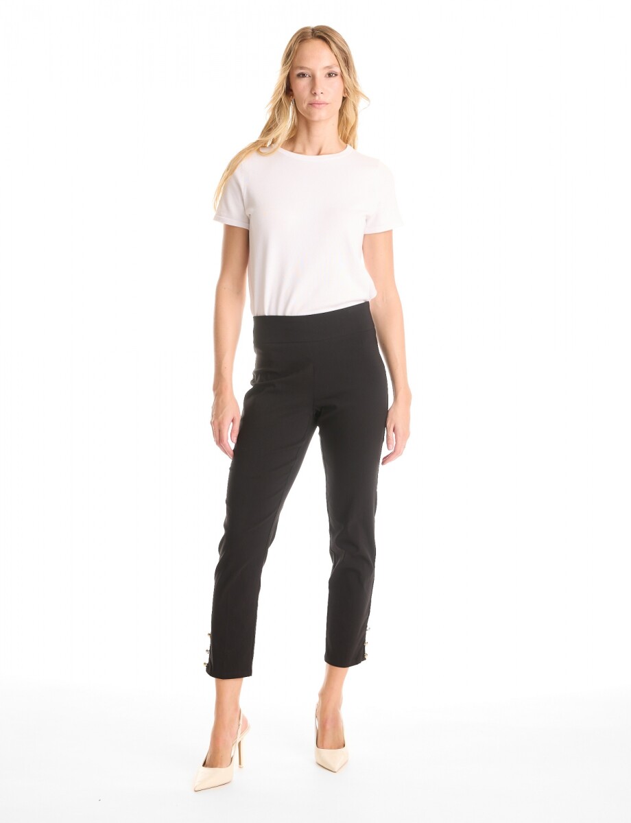 Pantalon Botones - Negro 