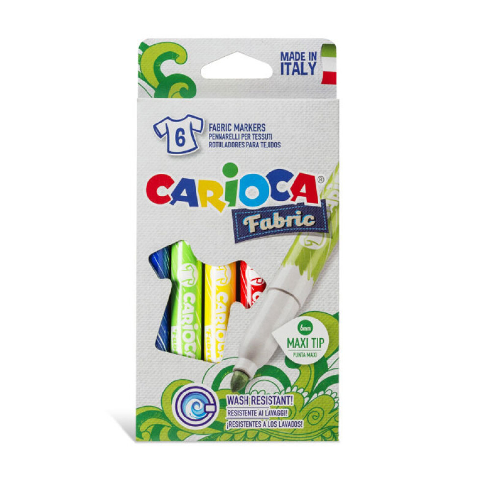 CARIOCA ROTULADORES PARA TELA 6 UNIDADES única