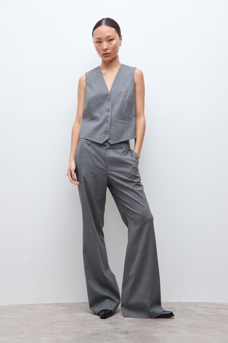 Chaleco sastrero fantasía gris