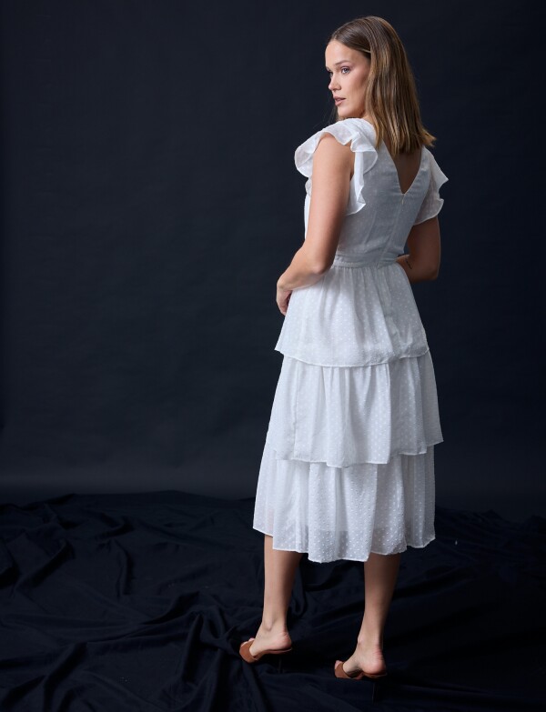 Vestido Capas CRUDO