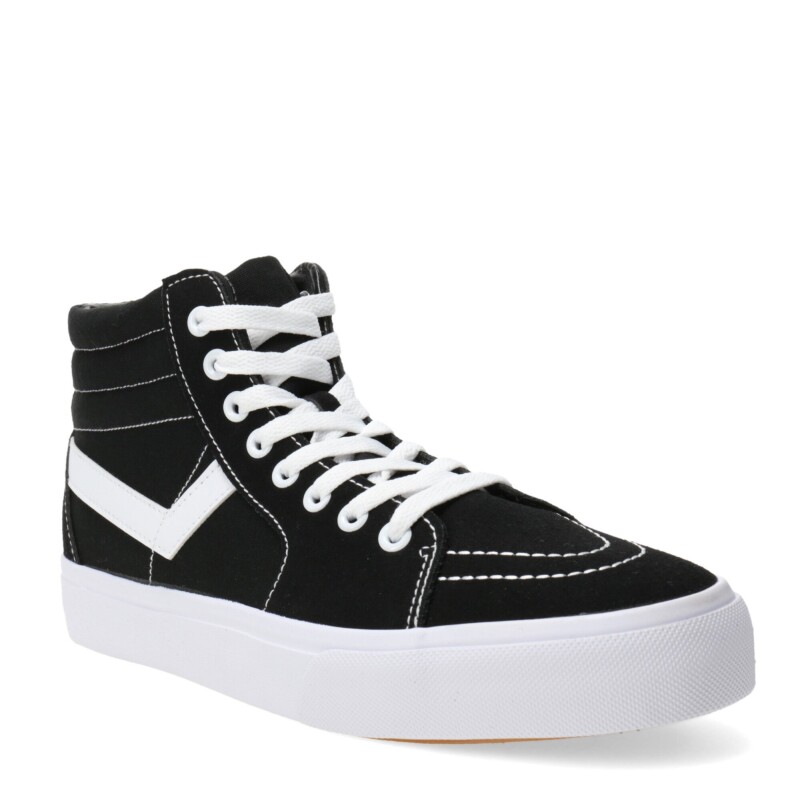 Championes de Hombre PONY Old School Canvas HI Men Negro