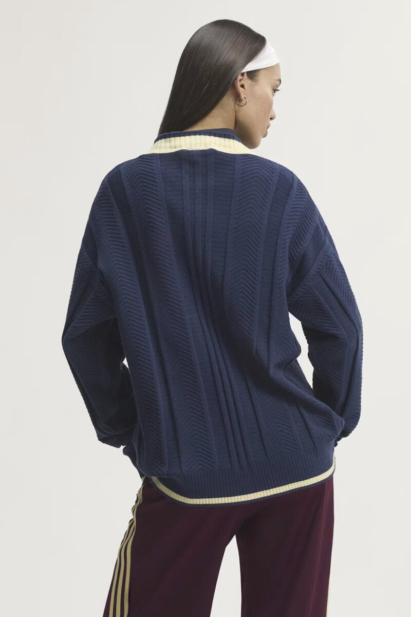 CÁRDIGAN DE PUNTO TRENZADO Navy