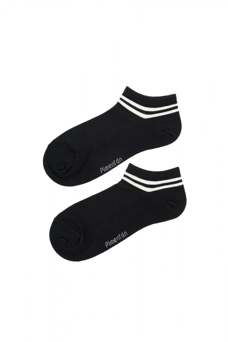 Media Deportiva Franjas - Negro 
