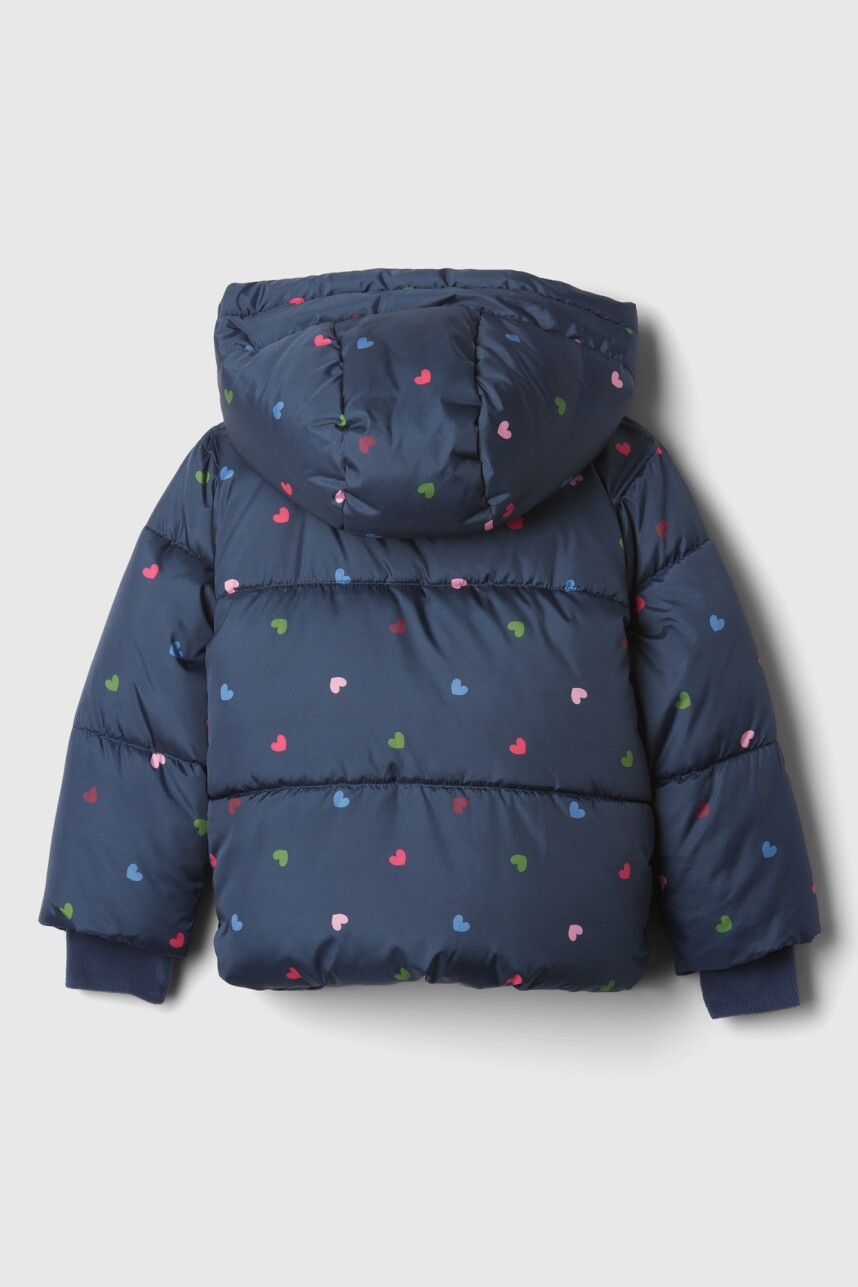 Campera Con Corderito Toddler Niña Navy Multi Hearts