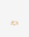Anillos Medianos y Grandes Strass Anillo Con Strass - Dorado