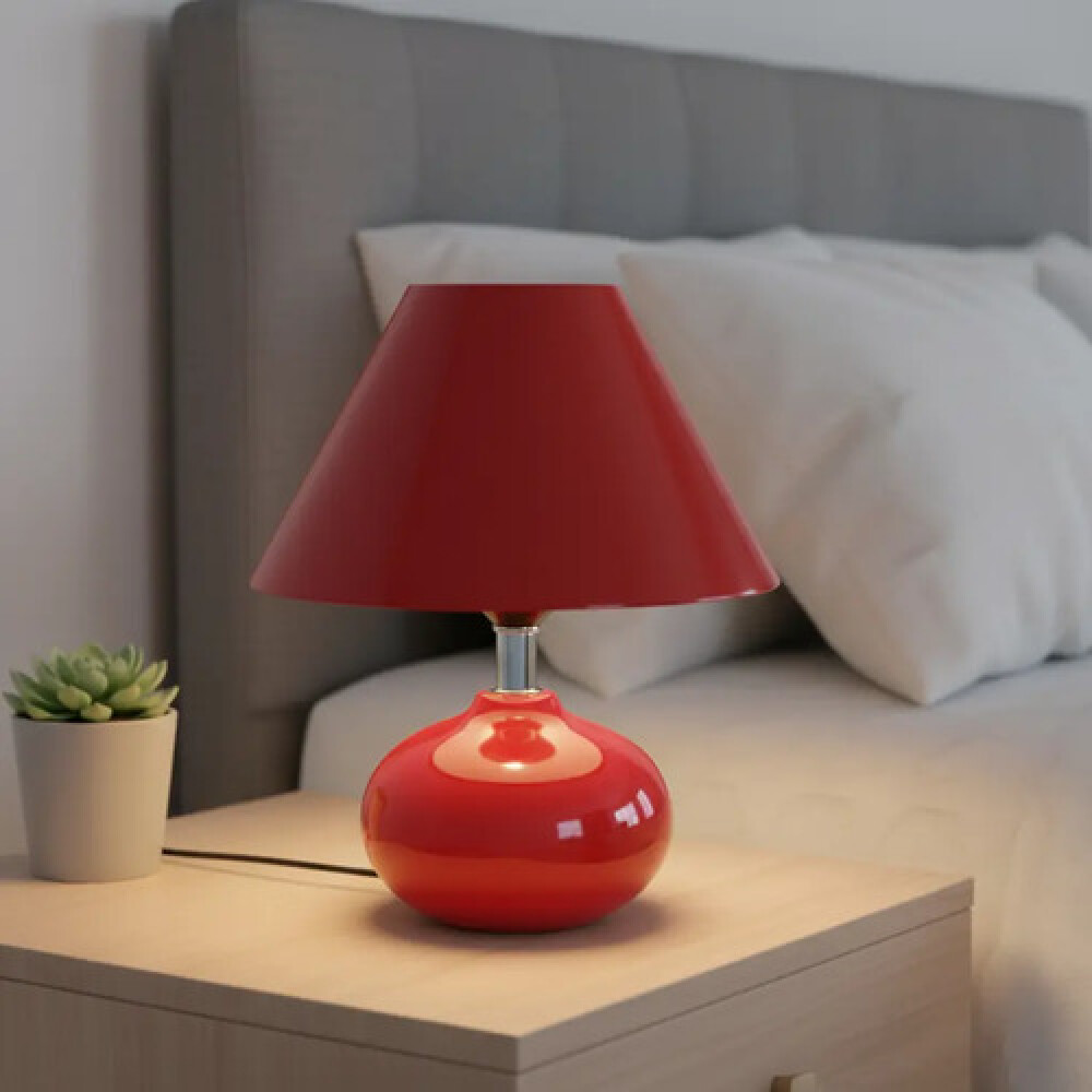 Lampara Oval Roja YF13071 22 cms Lampara Oval Roja YF13071 22 cms