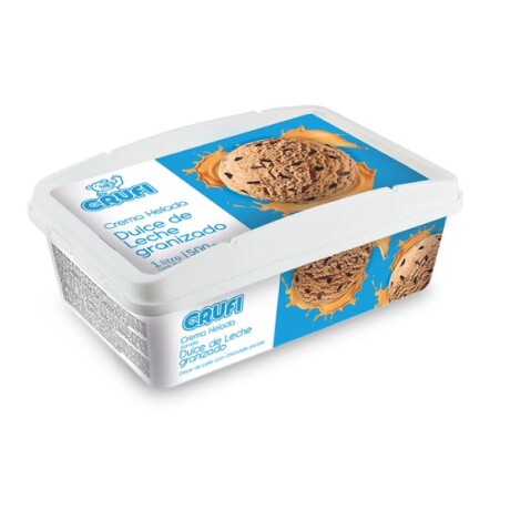 Helado Crufi dulce de leche granizado 1 l Helado Crufi dulce de leche granizado 1 l