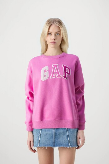 Buzo Deportivo Logo Gap Mujer Pink Multi