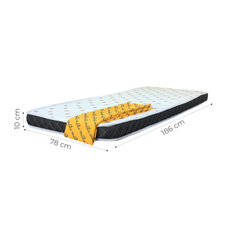 Sommier QUITO - 1 Plaza - Espuma - Suave -188x78x47 - 700K Sommier QUITO - 1 Plaza - Espuma - Suave -188x78x47 - 700K