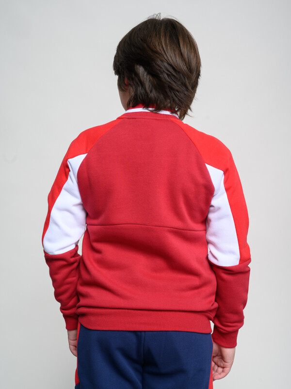 CAMPERA BOMBER LIMIT Nacional Junior Beige, ordeaux, Blanco, Rojo