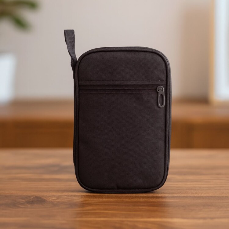 ORGANIZADOR PARA VIAJE PORTA TARJETAS BRIO NEGRO