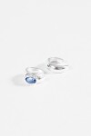 Set de dos earcuff texture piedra plateado