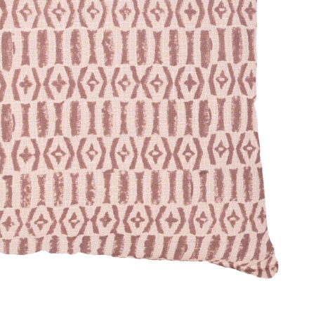 ALMOHADÓN CADIZ 45*45 ALGODON BEIGE/ROJO