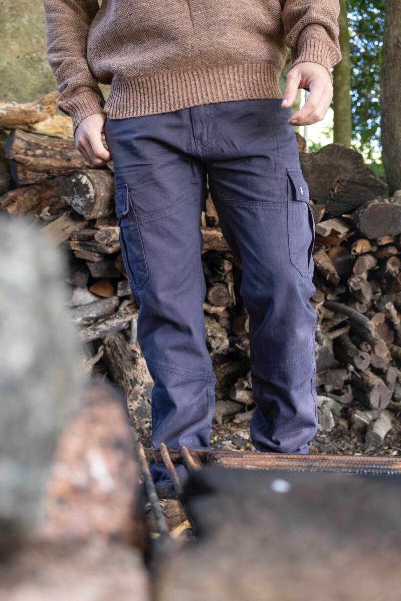 Pantalón cargo - Azul 