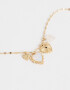 Collares Largos Capsula Especial Collar Largo Multidijes Cuarzo Rosa - Dorado