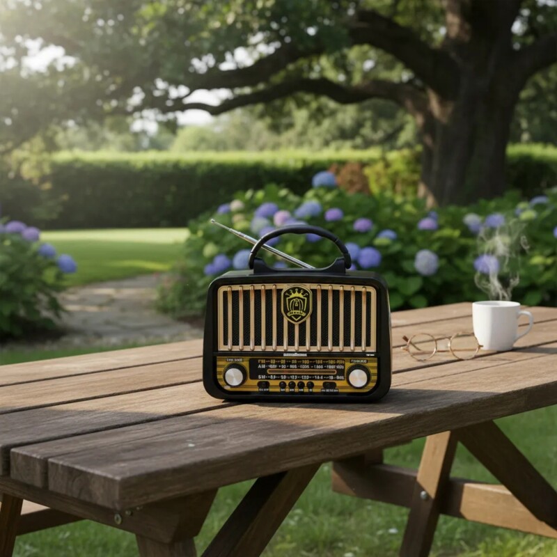 Radio Nordmende Retro Portátil con Linterna y BT Radio Nordmende Retro Portátil con Linterna y BT