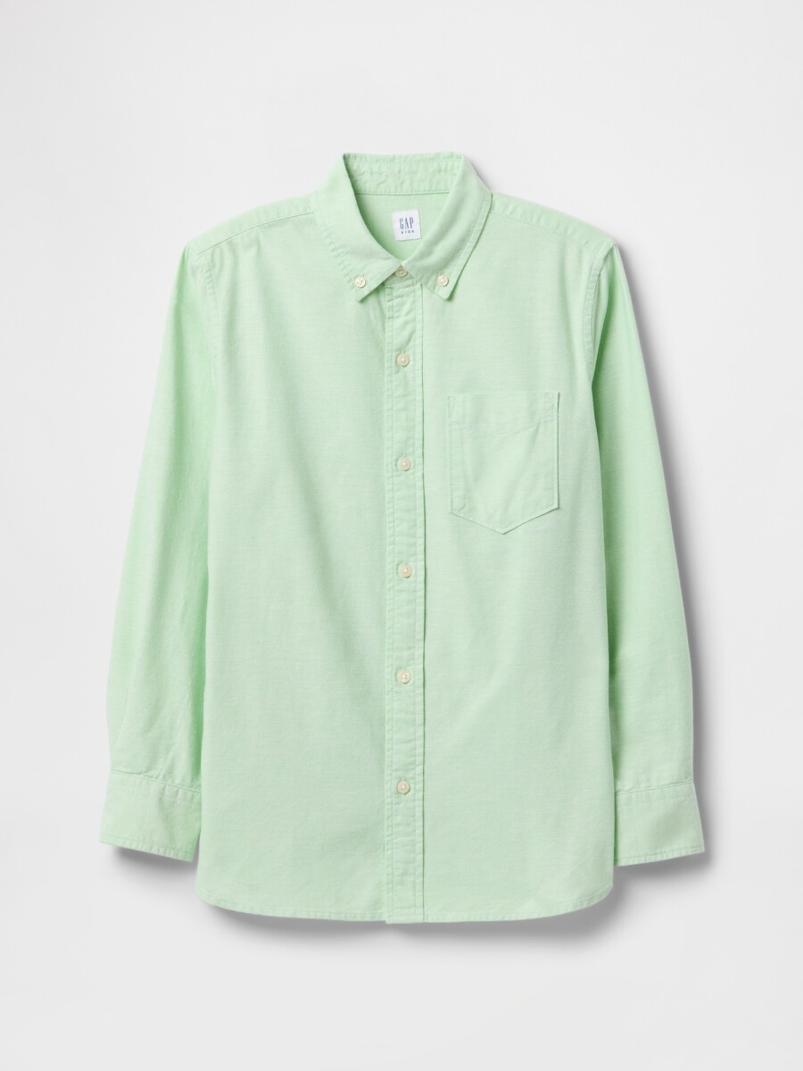 Camisa Oxford Niño - Julep Green 