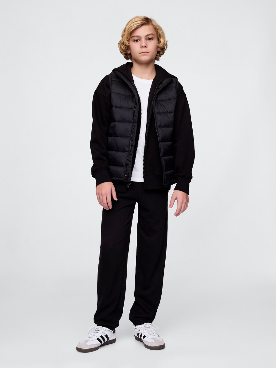 V-FRCH FT BAS HERITAGE LOGO JOG - TRUE BLACK 