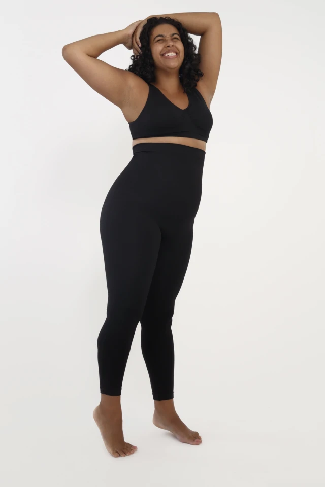 Legging modeladora con faja alta | SLEEKU negro