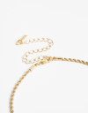Cadena Corta con Dije Strass Collar Con Charm Acrílico Y Strass - Dorado