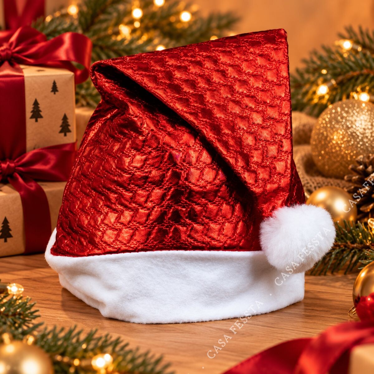 Gorro de Navidad - Rojo 