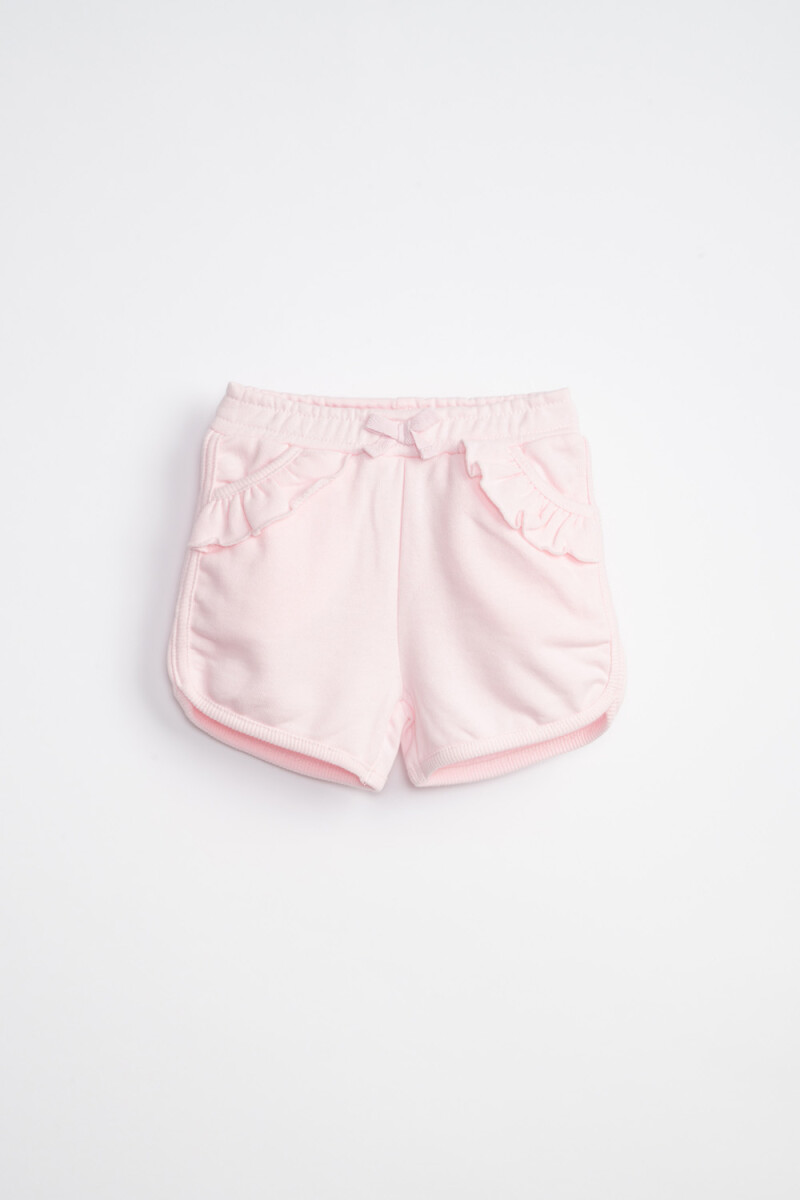 Short deportivo con volados - Rosa 