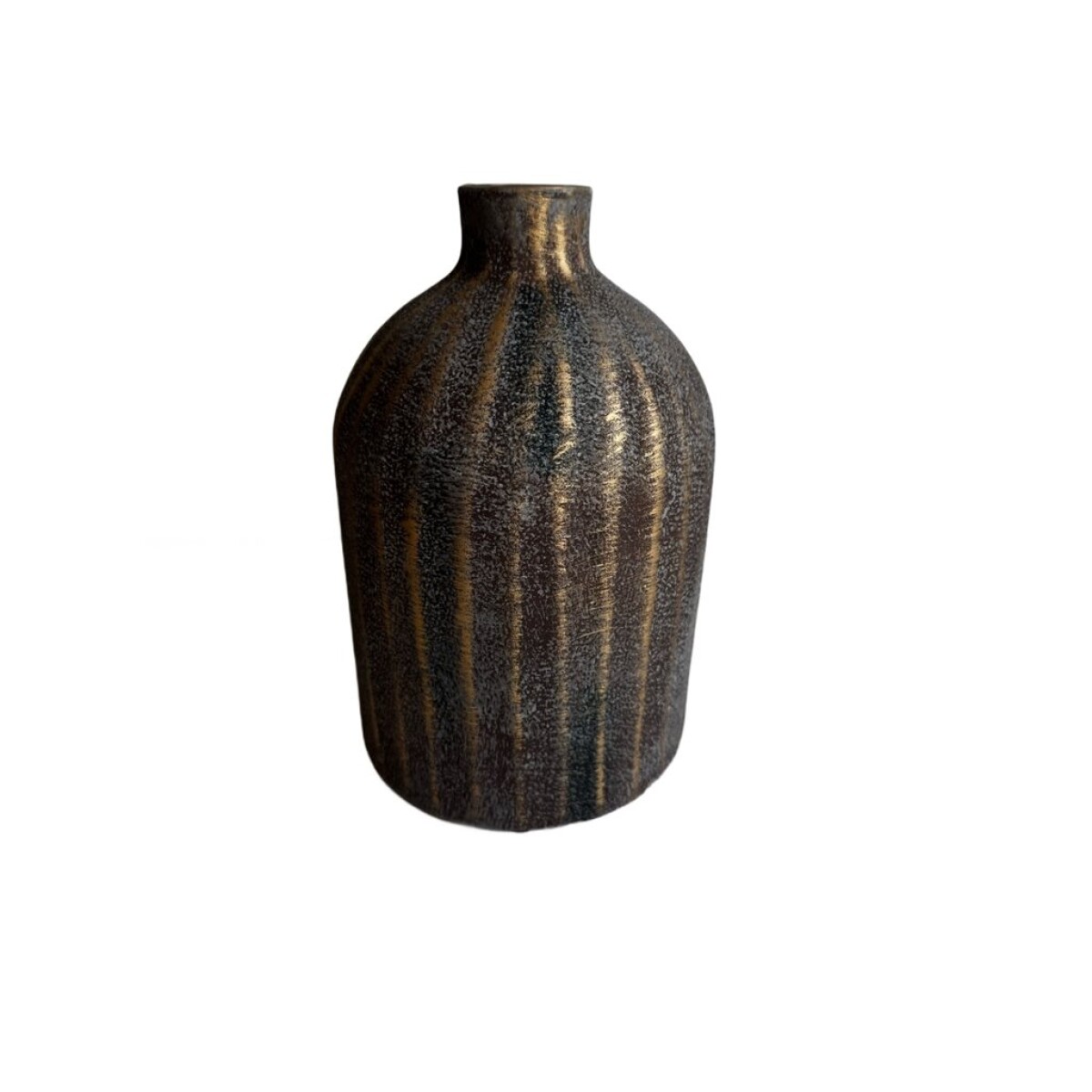 FLORERO CERAMICA D14x21.5CM TORNAZOLADO 