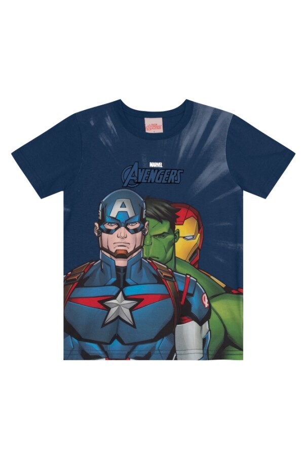 Remera Infantil. Azul Marino.